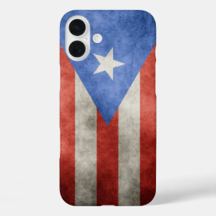 Puerto Rico Grunge Vlag iPhone 16 Plus Hoesje