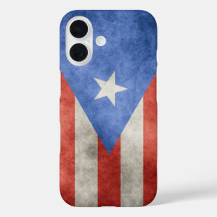 Puerto Rico Grunge Vlag iPhone 16 Hoesje