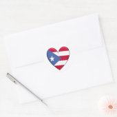 Puerto Rico Heart Flag Ronde Sticker (Envelop)