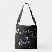 Puerto Rico Heart, Puerto Ricaans design Crossbody Tas (Voorkant)