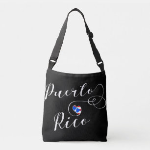 Puerto Rico Heart, Puerto Ricaans design Crossbody Tas