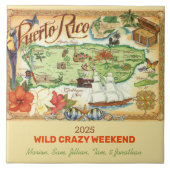 Puerto Rico Herinneringstegel Tegeltje (Voorkant)