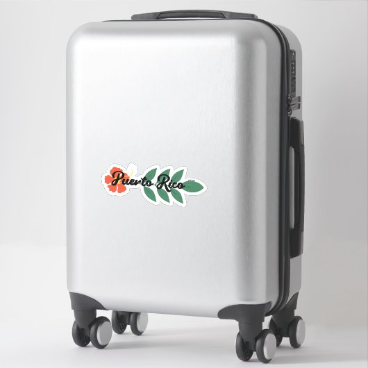 Puerto Rico - Hibisco Sticker (Koffer)