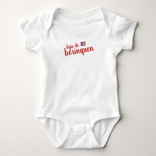 Puerto Rico Hija de Borinquen Girl Romper (Voorkant)