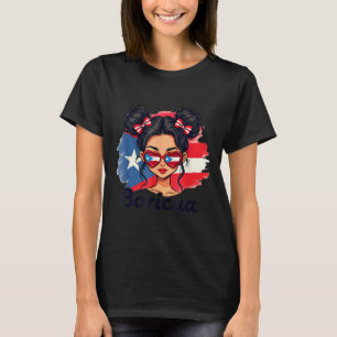 Puerto Rico Hispanic Erfgoed Rommelige Knot Puerto T-shirt
