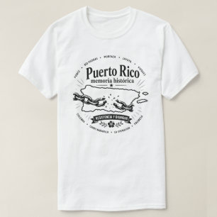 Puerto Rico Historisch Geheugen Verzet T-shirt