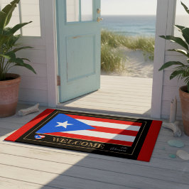 Puerto Rico house mat, Flag Sport / Welkom Deurmat