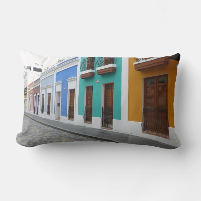 Puerto Rico Houses in Old San Juan Pillow Kussen (Voorkant)