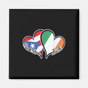 Puerto Rico Ierland Vlag half Puerto Ricaanse helf Magneet