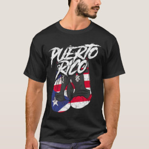 Puerto Rico in bokshandschoenen - Hispanic Boxing  T-shirt
