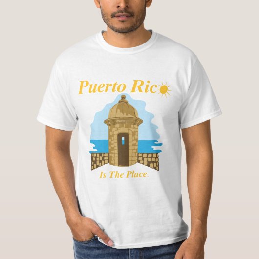 Puerto Rico is de plaats van de T-shirt (Voorkant)