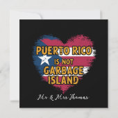 Puerto Rico is geen vuilniseiland Kaart (Achterkant)