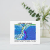 Puerto Rico is het diepste deel van de Atlantische Briefkaart (Staand voorkant)