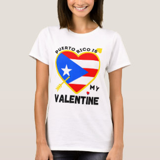 Puerto Rico is mijn Valentijn Valentijnsdag Puerto T-shirt