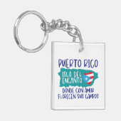Puerto Rico Isla del Encanto Sleutelhanger (Voorkant Links)