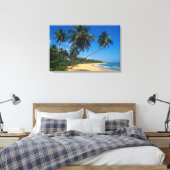 Puerto Rico, Isla Verde, palmbomen. Canvas Afdruk (Insitu (Slaapkamer))