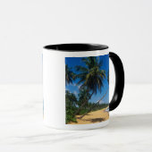 Puerto Rico, Isla Verde, palmbomen. Mok (Voorkant rechts)