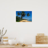 Puerto Rico, Isla Verde, palmbomen. Poster (Keuken)