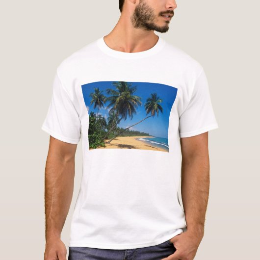 Puerto Rico, Isla Verde, palmbomen. T-shirt (Voorkant)