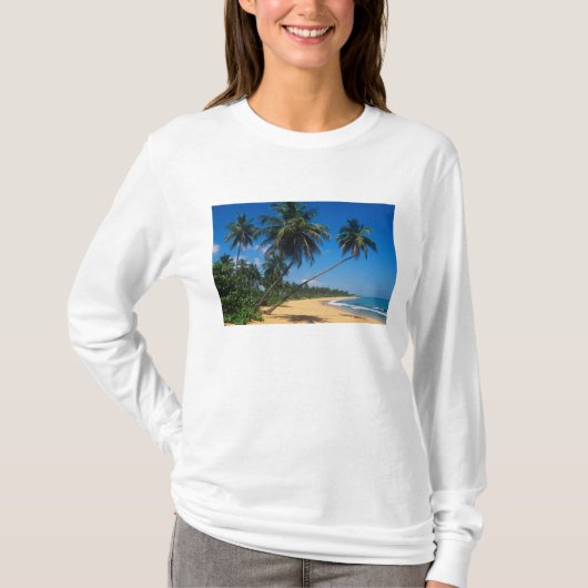 Puerto Rico, Isla Verde, palmbomen. T-shirt (Voorkant)