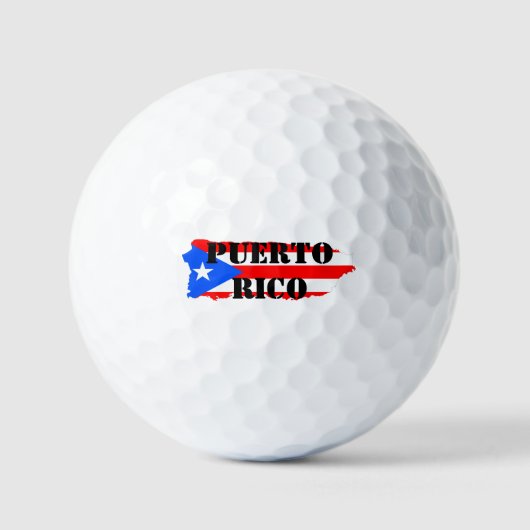 Puerto Rico Island Golf Ball Golfballen (Voorkant)