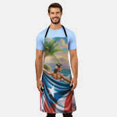 Puerto Rico Island Woman Schort (Gedragen)