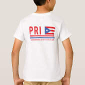 Puerto Rico ISO-code Alpha 3 Design T-Shirt (Achterkant)