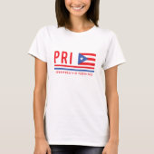 Puerto Rico ISO-code Alpha 3 Design T-Shirt (Voorkant)