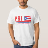 Puerto Rico ISO-code Alpha 3 Design T-shirt (Voorkant)