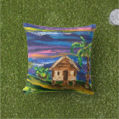 Puerto Rico jibaro huis buitenshuis met kussen (Gras)