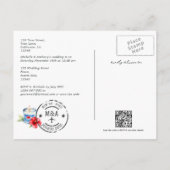 Puerto Rico Kaart Destination Wedding Sla de datum (Achterkant)