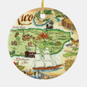 Puerto Rico Kaart Ornament (Achterkant)