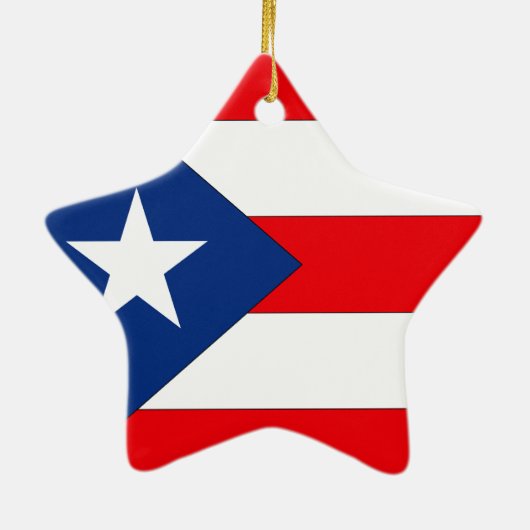 Puerto Rico Keramisch Ornament (Achterkant)