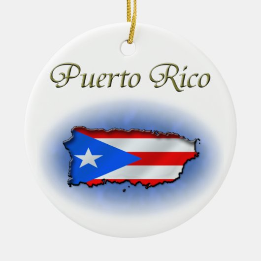 Puerto Rico Keramisch Ornament (Voorkant)