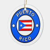 Puerto Rico Keramisch Ornament (Links)