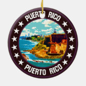 Puerto Rico Keramisch Ornament (Achterkant)
