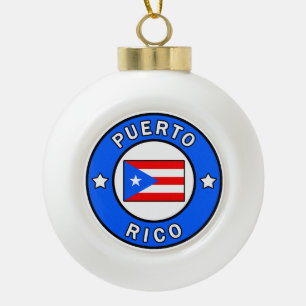 Puerto Rico Keramische Bal Ornament