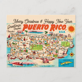 Puerto Rico Kerstgroet Ansichtkaart Briefkaart
