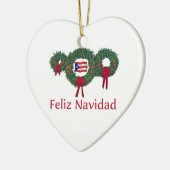 Puerto Rico Kerstmis 2 Keramisch Ornament (Links)