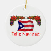 Puerto Rico Kerstmis Keramisch Ornament (Voorkant)
