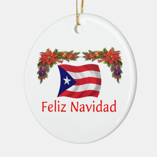 Puerto Rico Kerstmis Keramisch Ornament (Links)