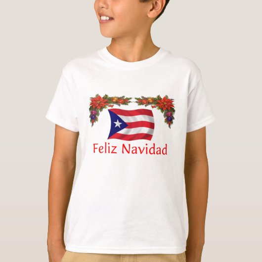 Puerto Rico Kerstmis T-shirt (Voorkant)