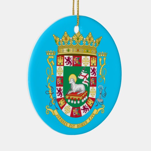 Puerto Rico* kerstversiering Keramisch Ornament (Rechts)