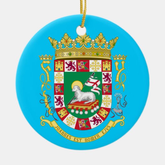 Puerto Rico* kerstversiering Keramisch Ornament (Voorkant)