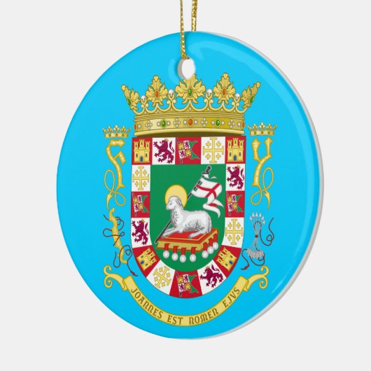 Puerto Rico* kerstversiering Keramisch Ornament (Links)