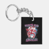 Puerto Rico Koki Taíno Street Art Graffiti Sleutelhanger (Voorkant Links)