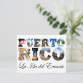 Puerto Rico La Isla del Encanto Collage Briefkaart (Staand voorkant)