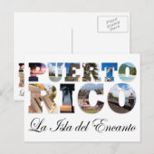 Puerto Rico La Isla del Encanto Collage Briefkaart (Voorkant / Achterkant)