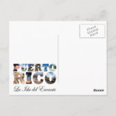 Puerto Rico La Isla del Encanto Collage Briefkaart (Achterkant)
