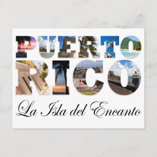 Puerto Rico La Isla del Encanto Montage Briefkaart